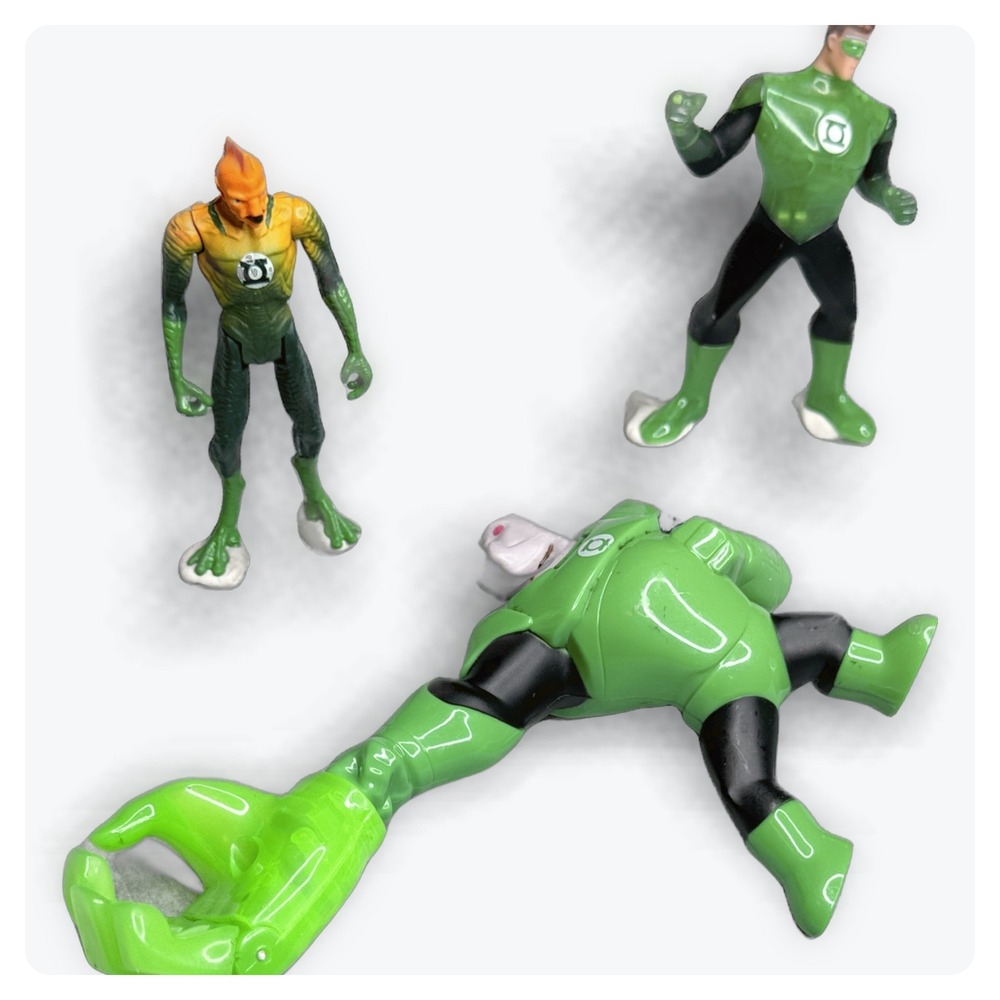 Green Lantern Action Figures Lot Kilowog Arisia DC Comic Three‎ Toy Collectibles
